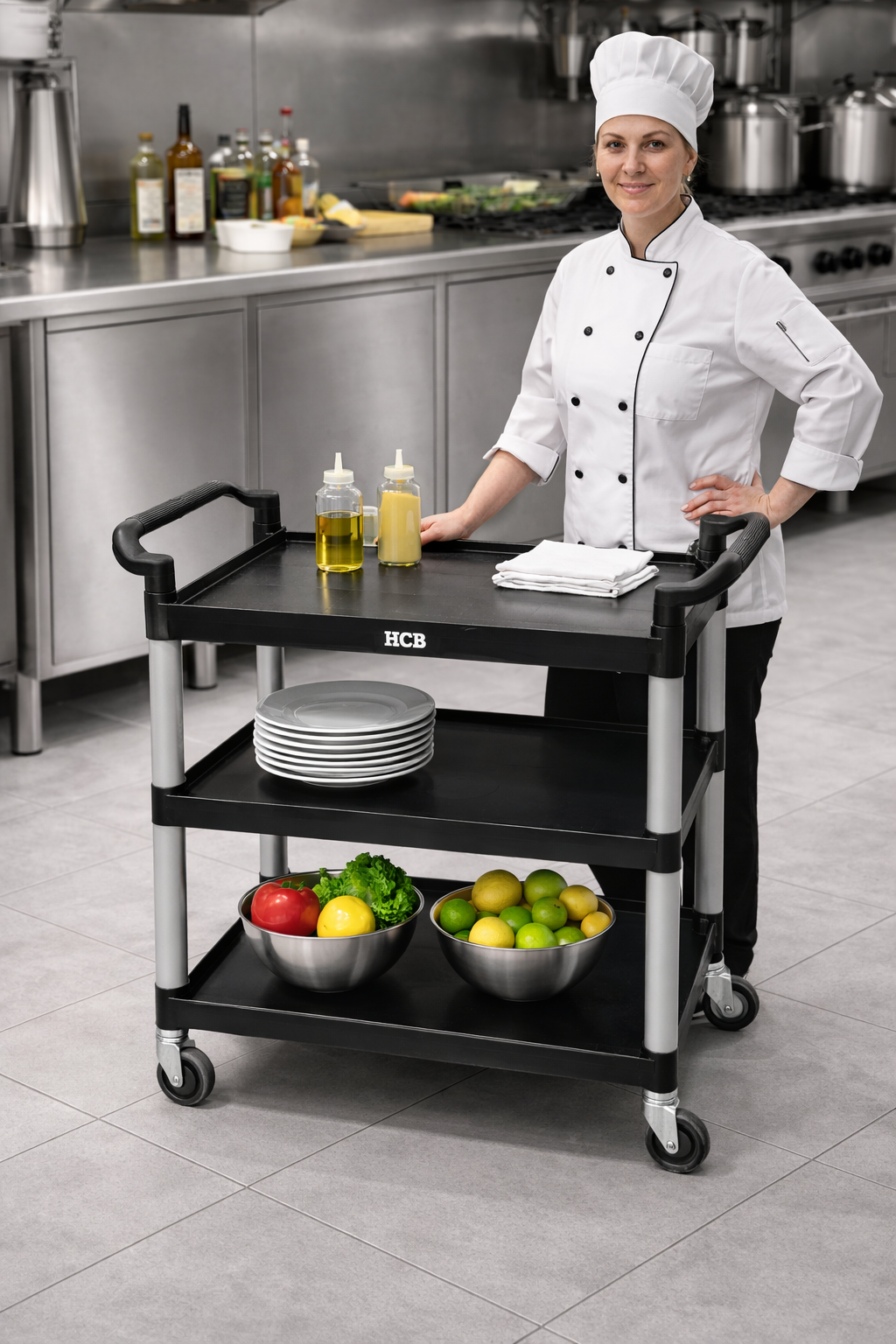 Carro de Servicio Industrial Robusto – Versátil, Silencioso y Fiable - Image 2