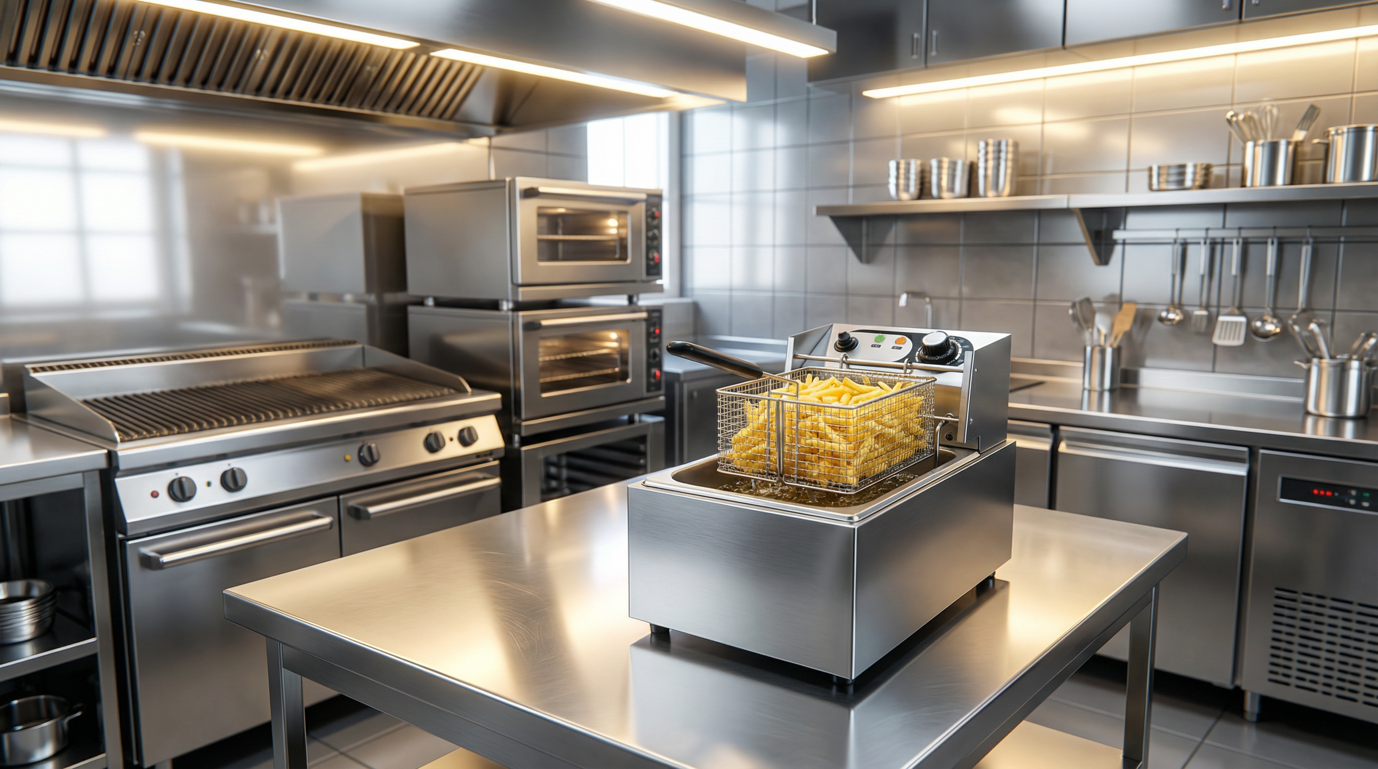 Industrial Stainless Steel Deep Fryer