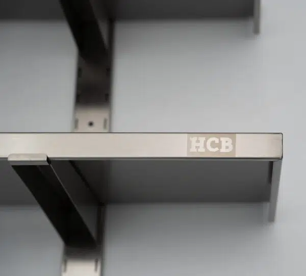 HCB Dubbel wandschap – 180 x 30 cm – RVS - Image 7