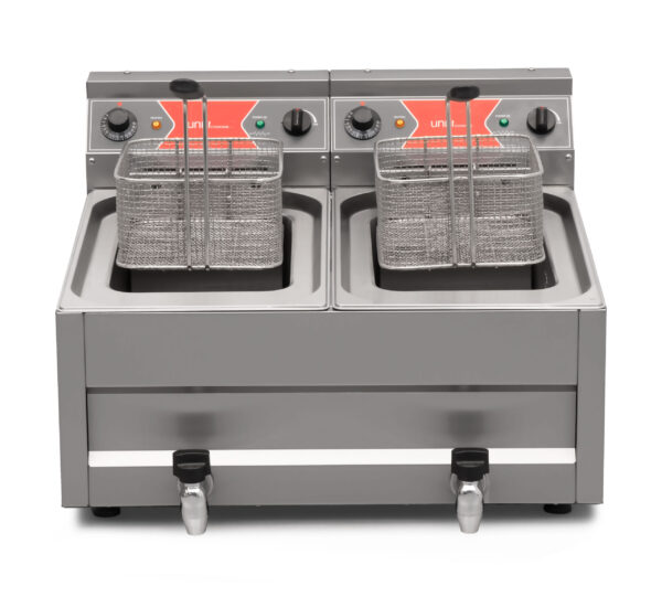 Freidora HCB – 2 x 12 litros – 400V – acero inoxidable - Image 4