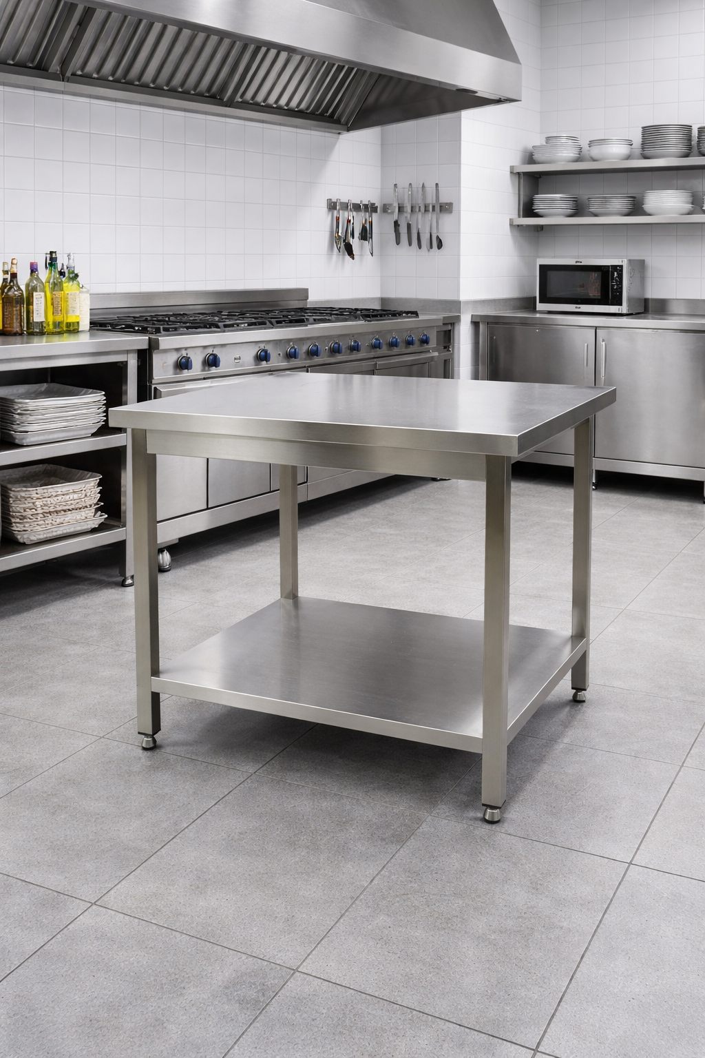 Mesa de Trabajo de Acero Inoxidable Basic-line 70 x 60 x 85 cm - Image 4