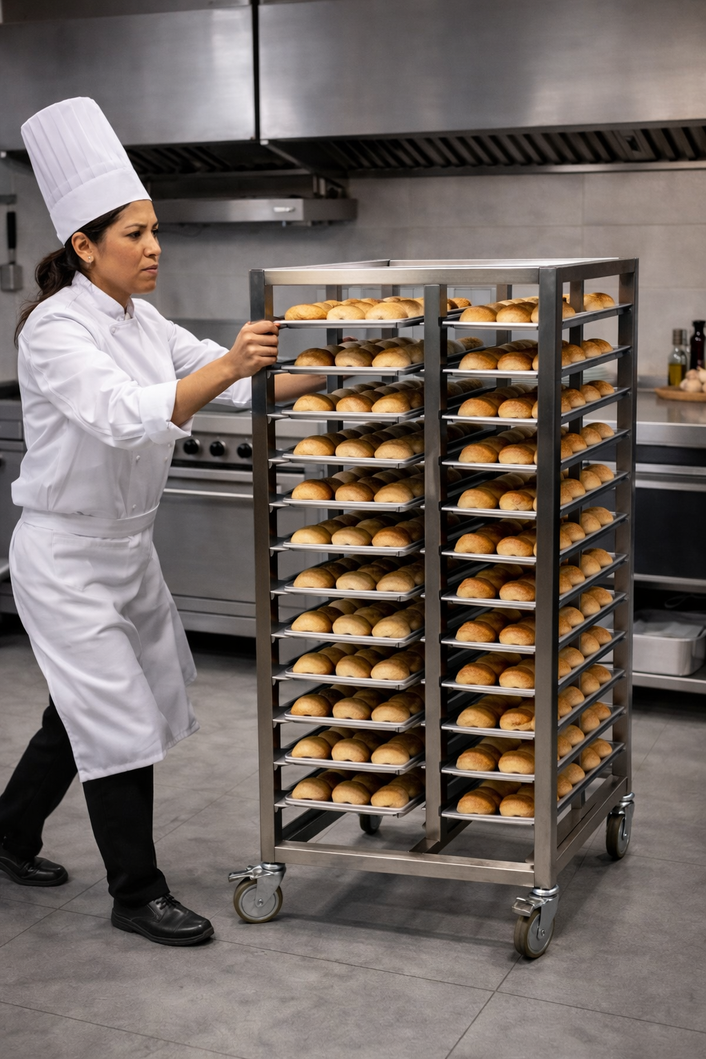 Carro de Rejillas de Acero Inoxidable 20 x 1/1 GN 81 cm - Image 3